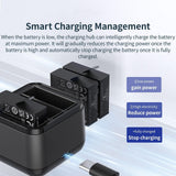 3-slot Battery Charger Hub for Magisn - Compact & Efficient - 45-Degree Angle