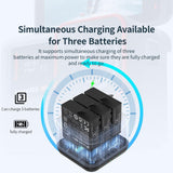 3-slot Battery Charger Hub for Magisn - Compact & Efficient - Close-Up Angle