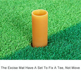 50X80Cm Indoor Golf Mat With Tee - Regular Edition Made Of Eva Material - Rear View