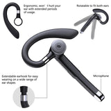 Wireless Bluetooth Earphone with Noise Cancelling & Rotatable Earhook - Charging Box & Digital Display - 45-Degree Angle