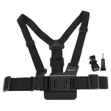 Universal Body Mount Belt for Action Cameras with j Hook and Long Screw - Side View