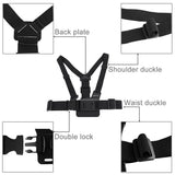 Universal Body Mount Belt for Action Cameras with j Hook and Long Screw - Rear View