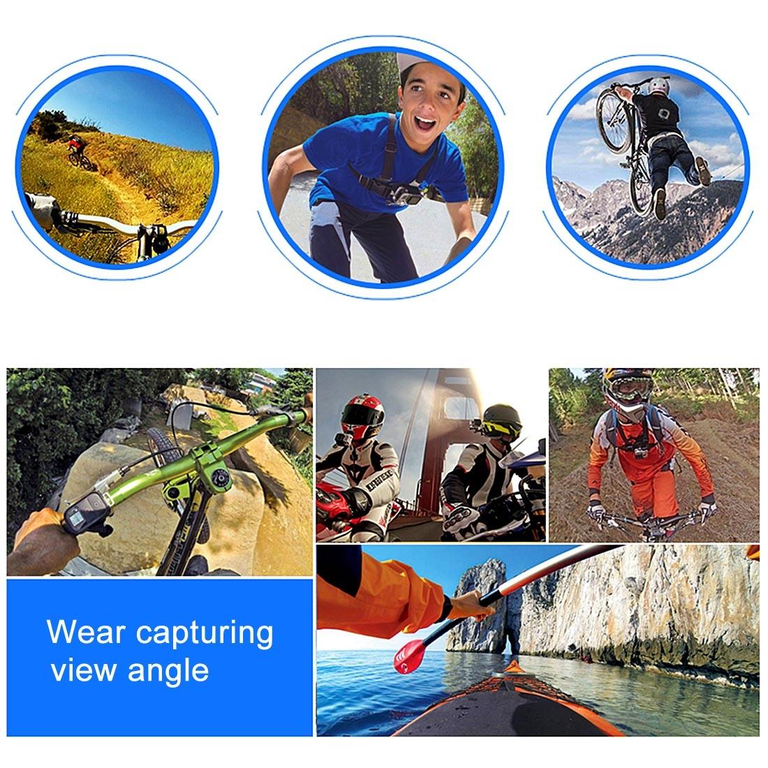 Universal Body Mount Belt for Action Cameras with j Hook and Long Screw