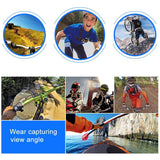 Universal Body Mount Belt for Action Cameras with j Hook and Long Screw