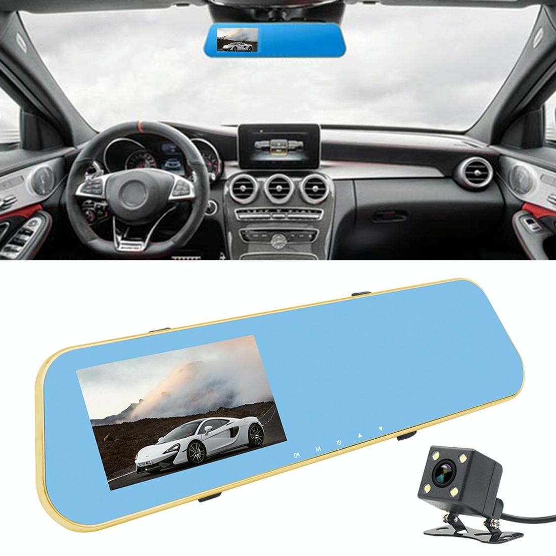 4.3 Dual Camera Vehicle Dvr with Full Hd 1080p Display