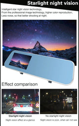 4.3 Dual Camera Vehicle Dvr with Full Hd 1080p Display