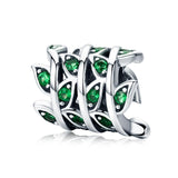 925 Sterling Silver Spring Scenery Bead Pendant