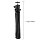 Flexible Mini Octopus Tripod with Ball Head for Slr Cameras Gopro and Cellphones - 30cmx5cm - 45-Degree Angle