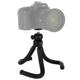 Flexible Mini Octopus Tripod with Ball Head for Slr Cameras Gopro and Cellphones - 30cmx5cm - Low Angle