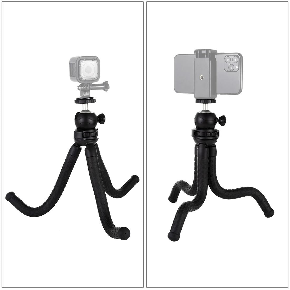 Flexible Mini Octopus Tripod with Ball Head for Slr Cameras Gopro and Cellphones - 30cmx5cm