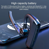 Wireless Bluetooth Earhook Earphones with Csr63120 Chip - K11c - Top-Down View