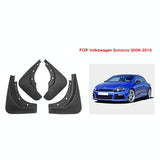 For Volkswagen Scirocco 2009-2016 4Pcs / Set Car Auto Soft Plastic Splash Flaps Fender Guard - Side View
