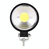 Car Round Work Light With Cob Lamp Beads - Front View