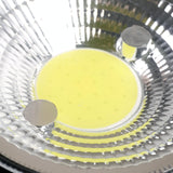 Car Round Work Light With Cob Lamp Beads - Rear View