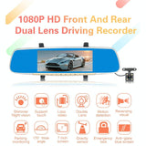 7 Lcd Touch Screen Rear View Mirror Car Recorder With Separate Camera - Extra Image