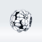 925 Sterling Silver Daisy Beads For Diy Bracelets & Necklaces
