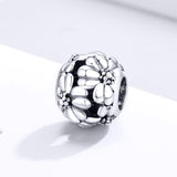925 Sterling Silver Daisy Beads For Diy Bracelets & Necklaces - Side View