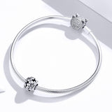 925 Sterling Silver Daisy Beads For Diy Bracelets & Necklaces - Low Angle