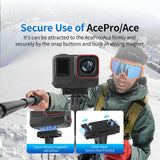 Amagisn Magnetic Quick Release for Insta360 Ace / Ace Pro Sports Camera - Top-Down View
