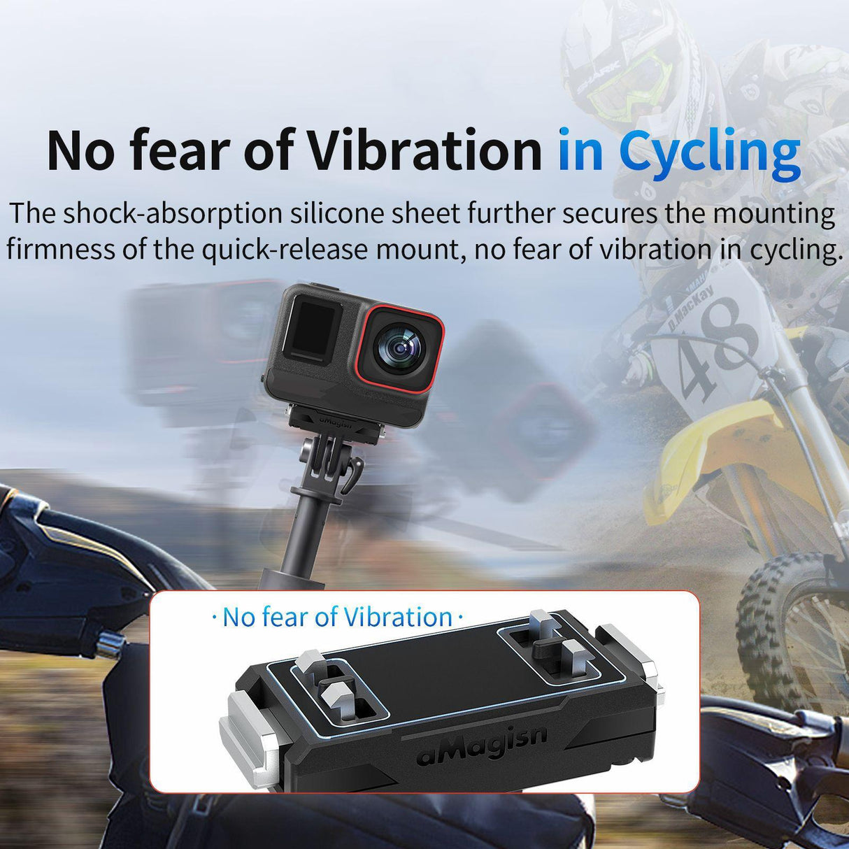 Amagisn Magnetic Quick Release for Insta360 Ace / Ace Pro Sports Camera
