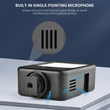Live Broadcast Microphone Light for Interviews and Recording - Rear View