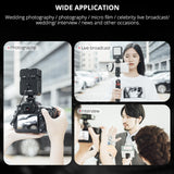 Live Broadcast Microphone Light for Interviews and Recording
