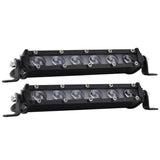 2 Pcs 8 Inch 18W 6000K Ip67 1800Ml Car Boat Marine Work Lights Spotlight Led Bulbs Dc 9 - 30V - Front View