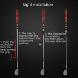 Indoor Golf Putting Laser Pointer for Linear Practice - Top-Down View