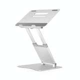 Foldable Aluminum Laptop Stand - Adjustable Height - Side View