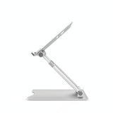 Foldable Aluminum Laptop Stand - Adjustable Height - 45-Degree Angle