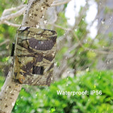 Waterproof Night Vision Hunting Trail Camera With Wide Angle And Pir Sensor - Top-Down View