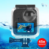 Waterproof Diving Case for Gopro Max - 45m Depth - Front View