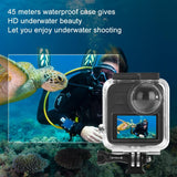 Waterproof Diving Case for Gopro Max - 45m Depth - Close-Up Angle