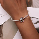 925 Sterling Silver Bear Beads For Diy Bracelets & Necklaces - Low Angle