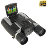 5mp 12x32 Zoom Telescope Binocular Digital Camera with 2.0 Tft Lcd Screen - Black - Front View