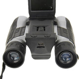 5mp 12x32 Zoom Telescope Binocular Digital Camera with 2.0 Tft Lcd Screen - Black - Top-Down View