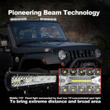 15 Inch 75W 7500Lm 6000K Led Strip Working Refit Off - Road Vehicle Lamp Roof Strip Light - 45-Degree Angle