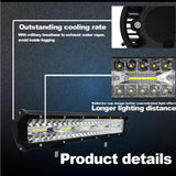15 Inch 75W 7500Lm 6000K Led Strip Working Refit Off - Road Vehicle Lamp Roof Strip Light - Extra Image