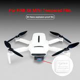 Tempered Glass Lens Film For Fimi X8 Mini Drone - Anti-Scratch - Top-Down View