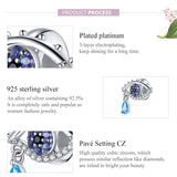 925 Sterling Silver Eye Beads For Diy Bracelets & Necklaces - Rear View