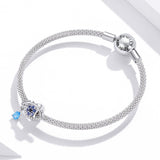 925 Sterling Silver Eye Beads For Diy Bracelets & Necklaces - Low Angle