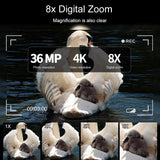 4k Infrared Night Vision Binoculars with 3.2 Tft Screen - Low Angle