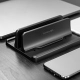 Vaydeer Vertical Notebook Stand - Desktop Storage Shelf - Rear View