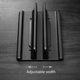 Vaydeer Vertical Notebook Stand - Desktop Storage Shelf - Low Angle