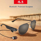 Wireless Bluetooth Sunglasses with Music Earphones and Mic - Side View