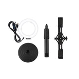 Horizontal Dual Phone Brackets Desktop Ring Light Kit - 4.7 Inch