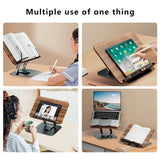 Adjustable Desktop Laptop Stand for 10-17 Inch Devices - Top-Down View