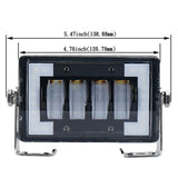 4.76 Inch 24W Dc 12 - 24V 1800Lm Ip67 Car Work Lights / Front Bumper Lights / Roof Lights With Holder - Side View