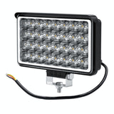 Cs - 1242A1 Car 4 Inch Square 32Leds Highlight Work Light Modified Front Bumper Lamp Spotlight - Front View