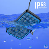 Cs - 1242A1 Car 4 Inch Square 32Leds Highlight Work Light Modified Front Bumper Lamp Spotlight - Rear View